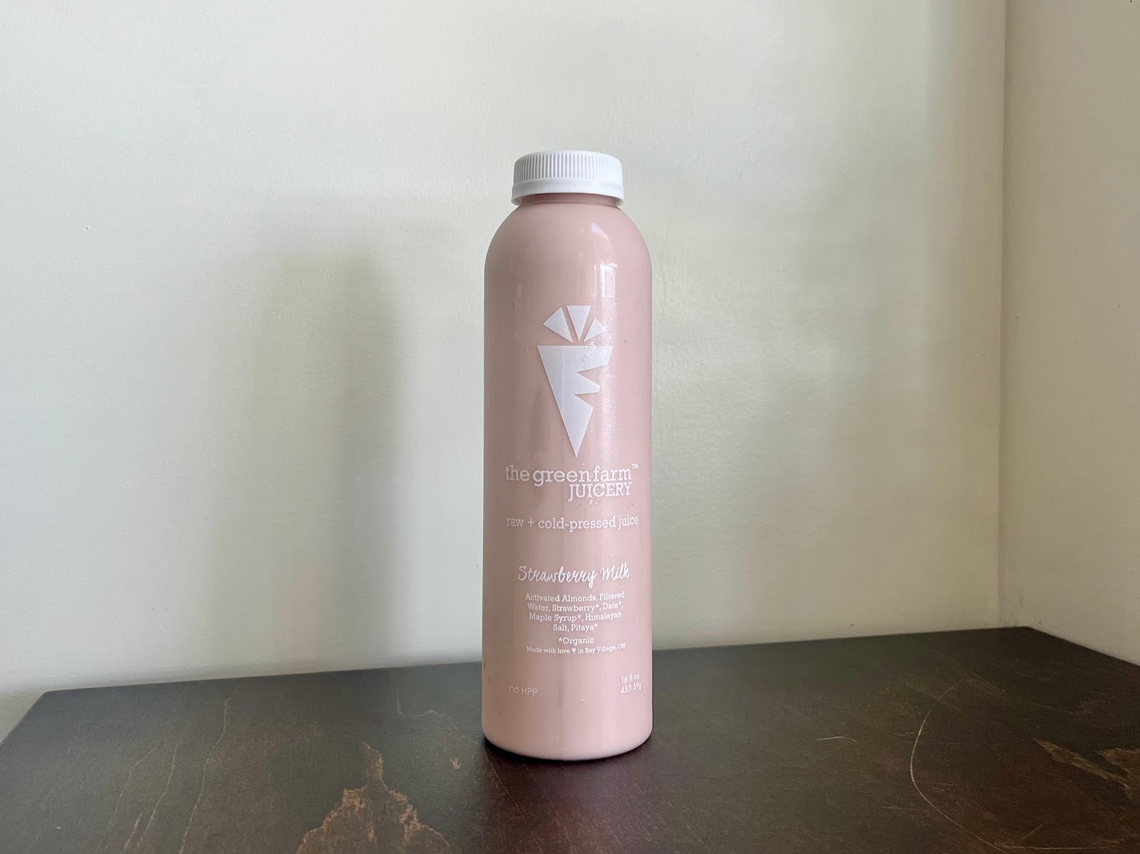 Strawberry Milk Green Farm Juicery Organic, Cold Pressed